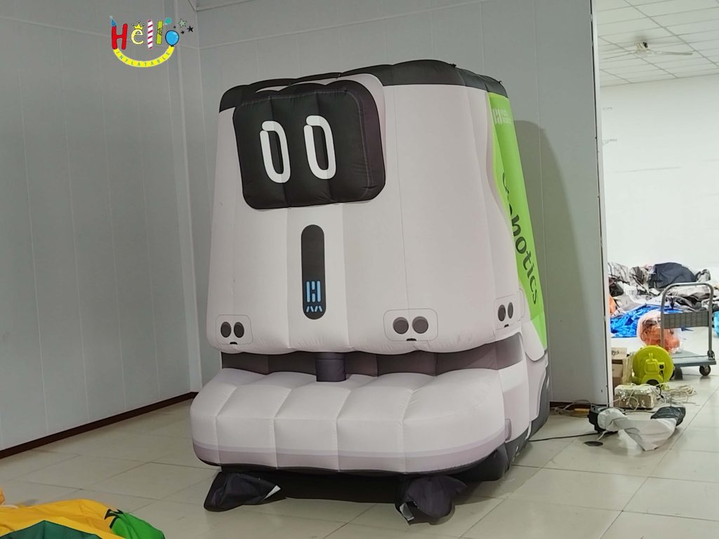 Inflatable Cartoon Sweeping Robot with 2-Meter Side Length and Height Proportional Design插图1