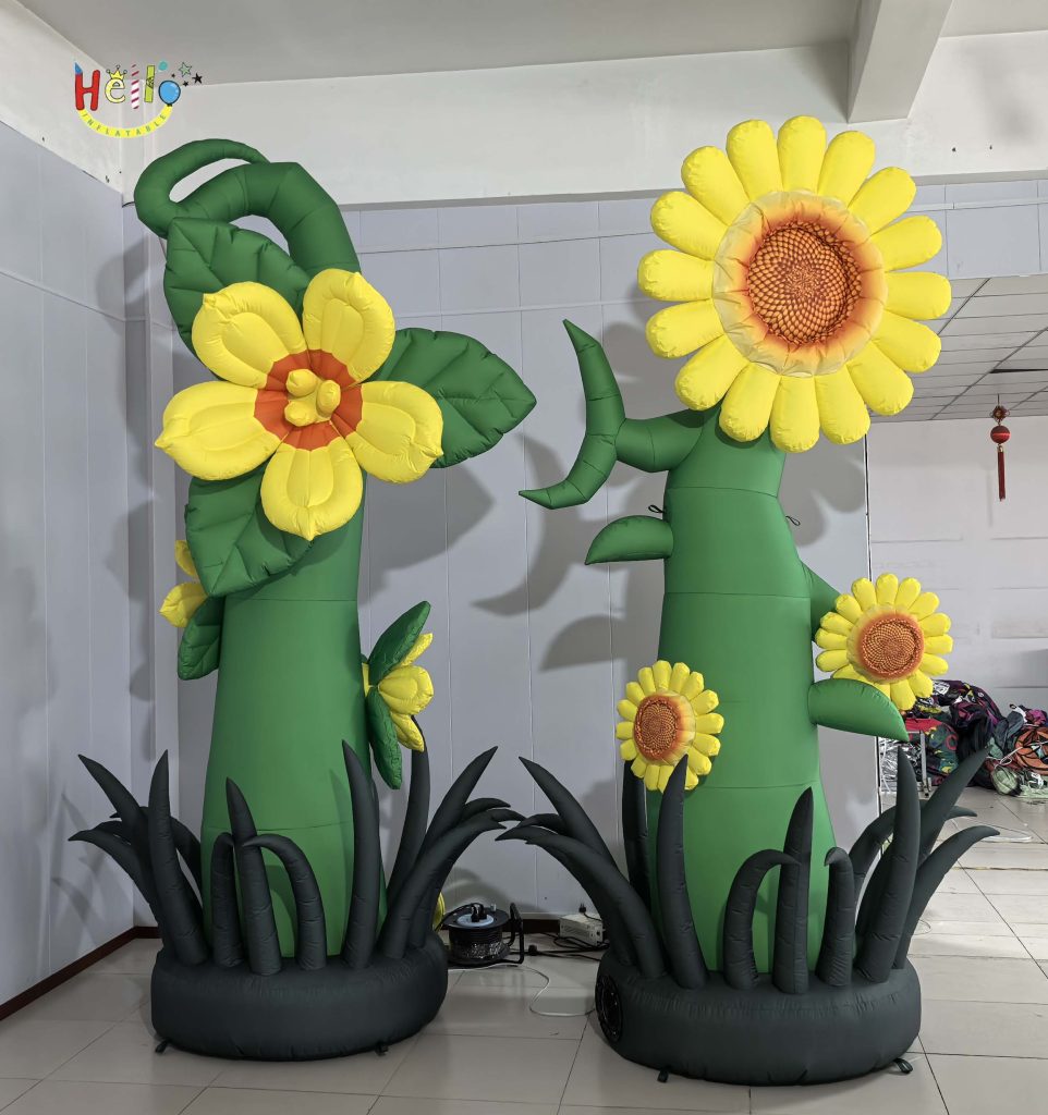 Customized Advertising Inflatables Elegant Inflatable Flowers for Garden Parties and Weddings插图