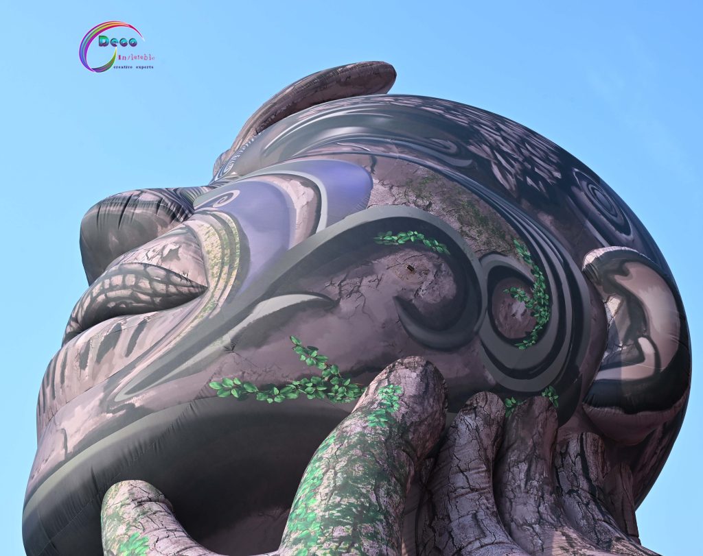 Holiady Giant Inflatable Mountain God Stage Music Party Advertising Inflatable Model插图2