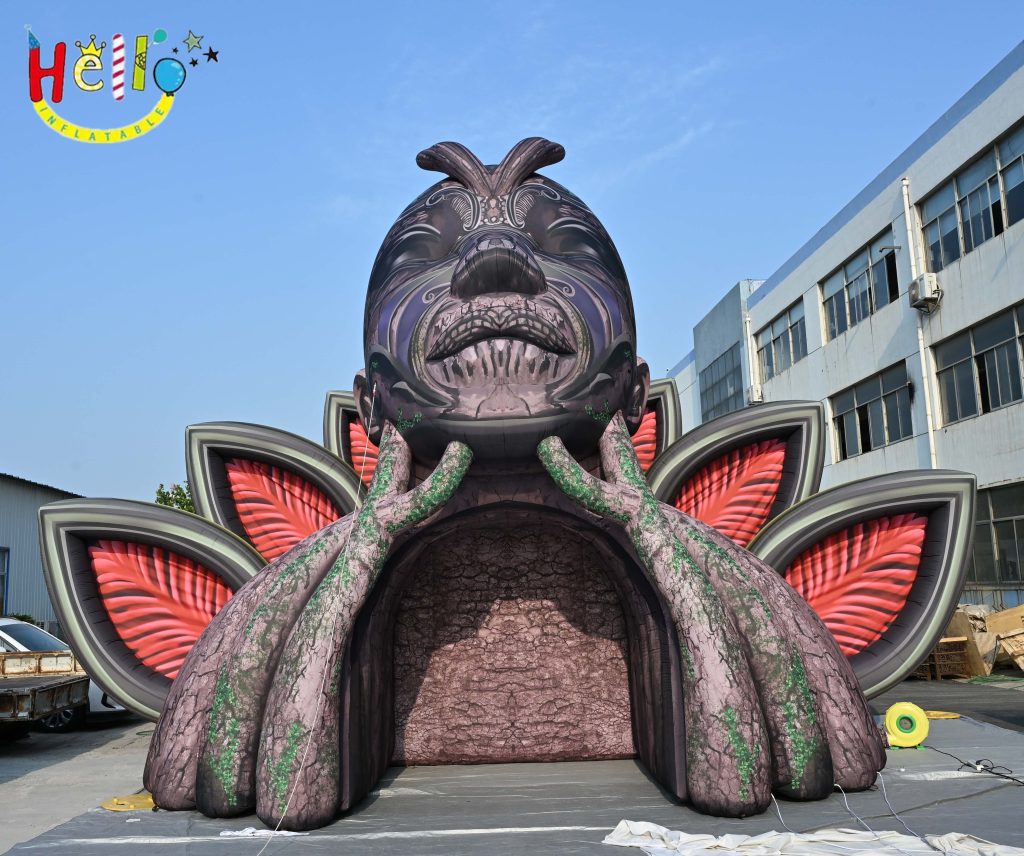 Holiady Giant Inflatable Mountain God Stage Music Party Advertising Inflatable Model插图3