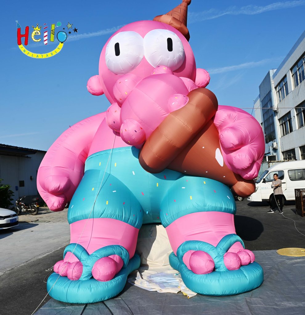 Customized Pink Ice Cream Characters Cartoon Inflatable Advertising Inflatables for Summer Event Promotion插图2
