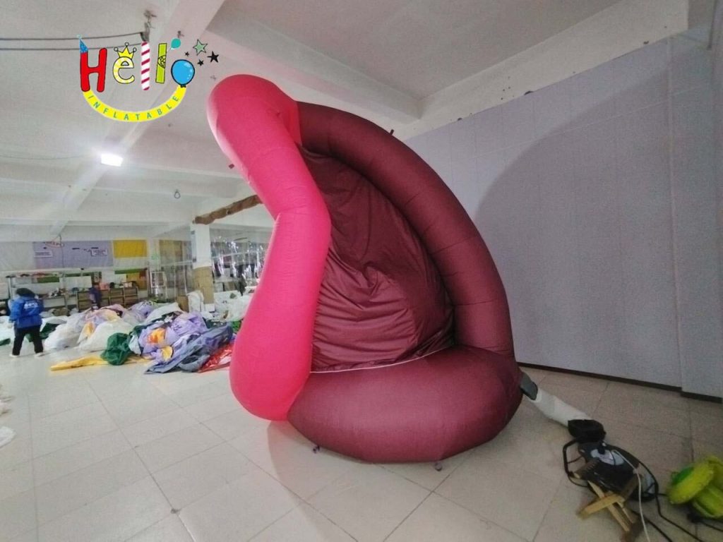 4-Meter High Pink Lip Air Model for Oral Lipstick Event Advertising Inflatables插图1