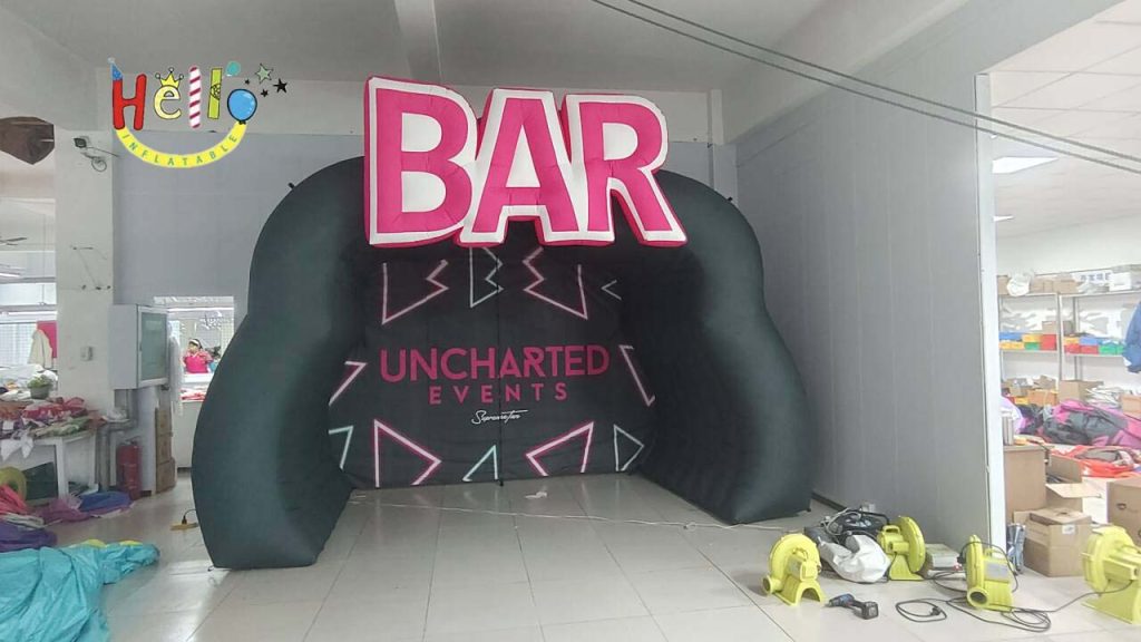 4.5-Meter-Wide Black Arch Bar Channel 2-Meter-Deep and 3-Meter-High