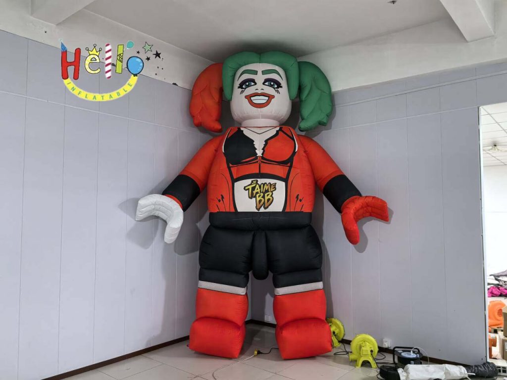4-Meter High Advertising Inflatable Girl with Twin Ponytails and Braids for Hanging or Dropped Display插图2