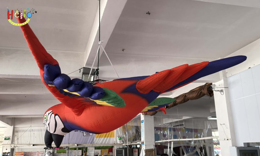 Tropical Jungle Exhibition Hall Advertising Inflatables Hanging Birds Decorative Display插图4