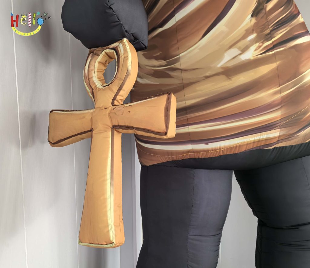 Ancient Egypt Inflatable Anubis Statue Digital Printing Party Supplies for Event插图3
