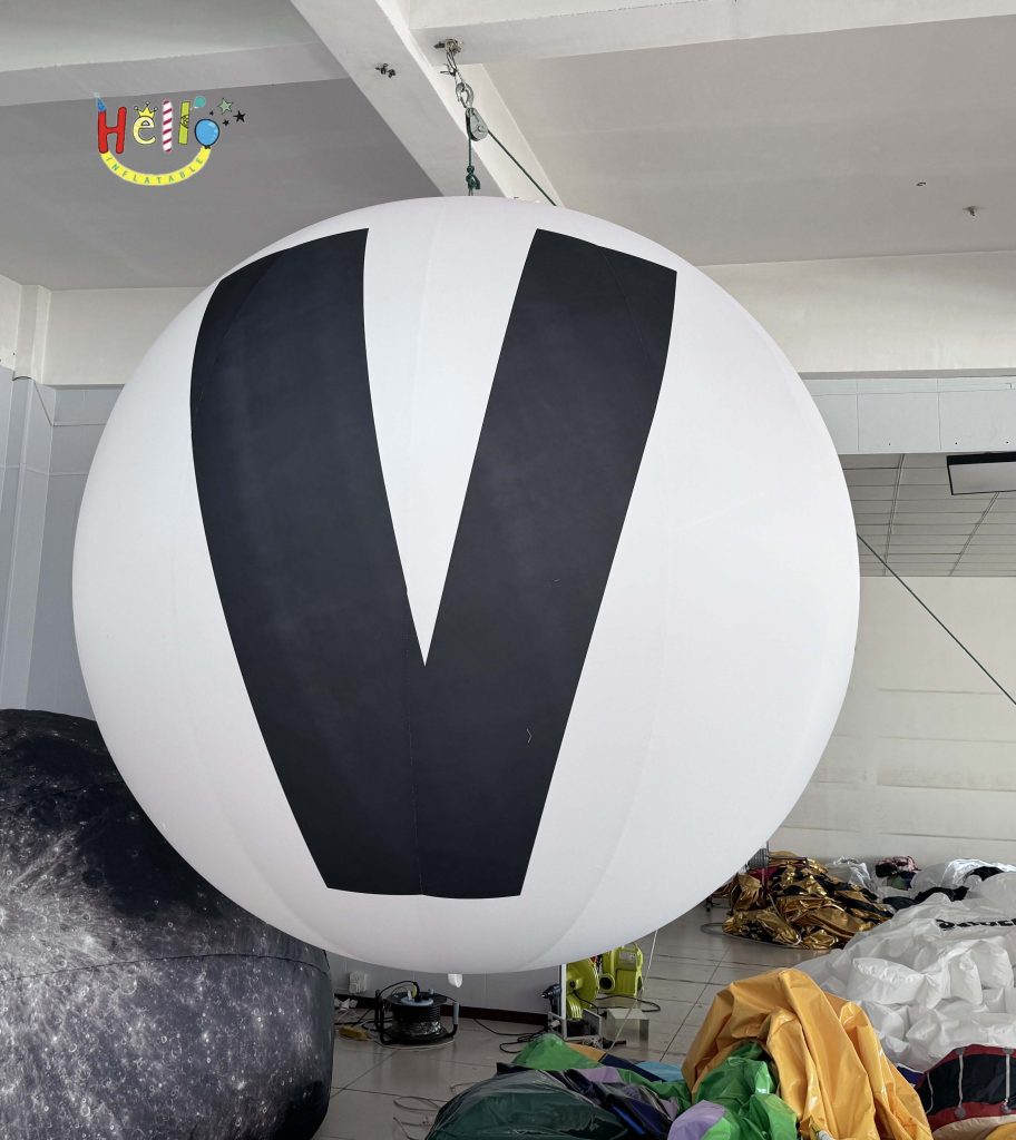 Inflatable Cartoon Hanging Letter Ball 2.4-Meter Diameter Display Item插图4