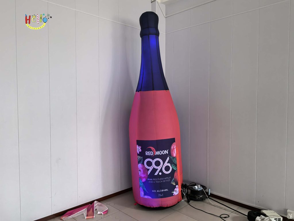 Customized LED Inflatable Cartoon Wine Bottle插图