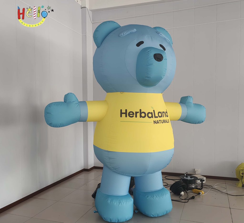 Customized Cartoon Bear Mascot Inflatable Advertising Inflatives插图2