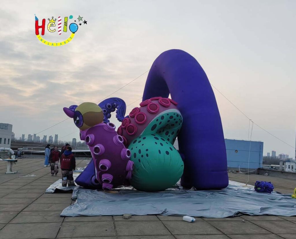 16-Meter Wide and 5-Meter High Tentacle Arch Premium Advertising Inflatable Structure插图3