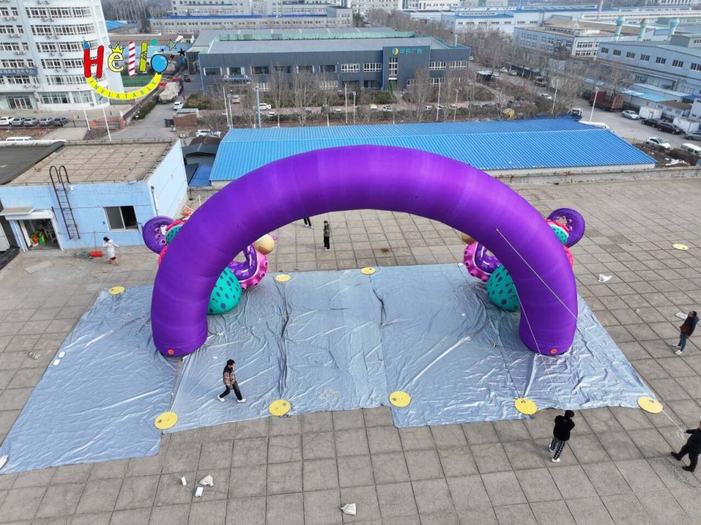 16-Meter Wide and 5-Meter High Tentacle Arch Premium Advertising Inflatable Structure插图4