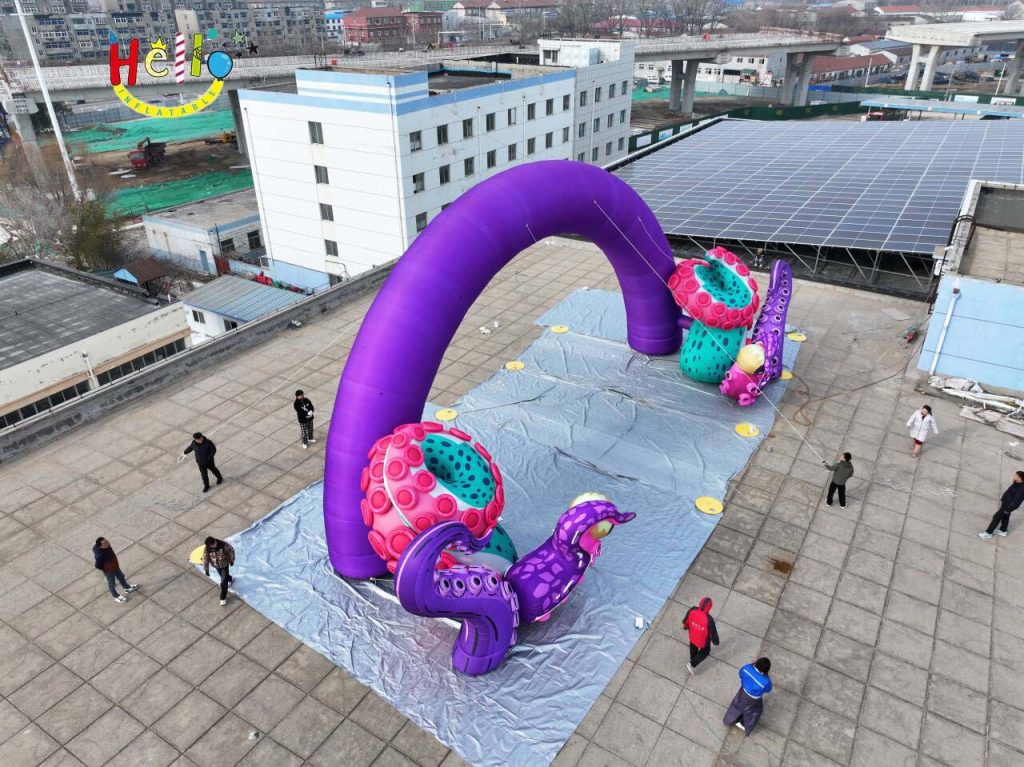 16-Meter Wide and 5-Meter High Tentacle Arch Premium Advertising Inflatable Structure插图6