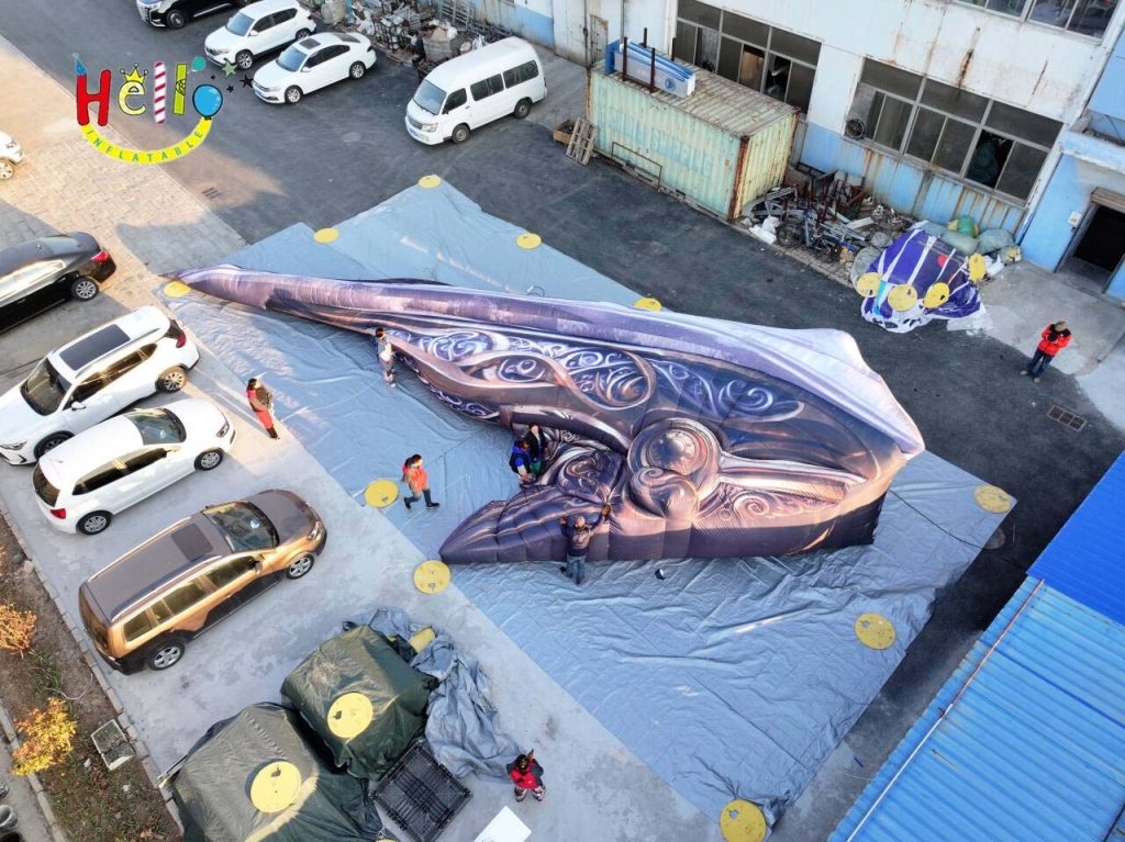 17.57×9.9×3.1 Meters and 17.811.574.9 Meters Advertising Inflatables Suspended Wings插图1