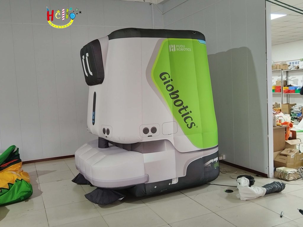 Inflatable Cartoon Sweeping Robot with 2-Meter Side Length and Height Proportional Design插图