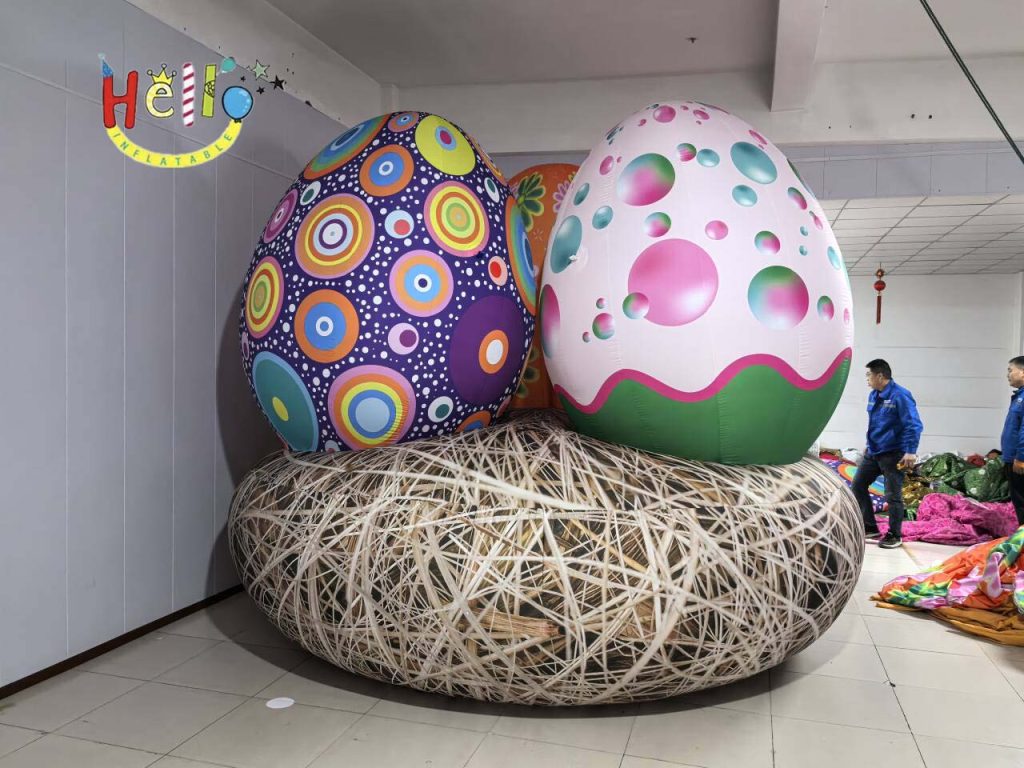 Easter Egg Nest Inflatable Cartoon 3-Meter High Nest for Festive Decorations插图1