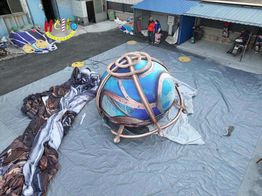 4.2-Meter Diameter Suspended Hemispherical Air Model Advertising Inflatable Product插图4