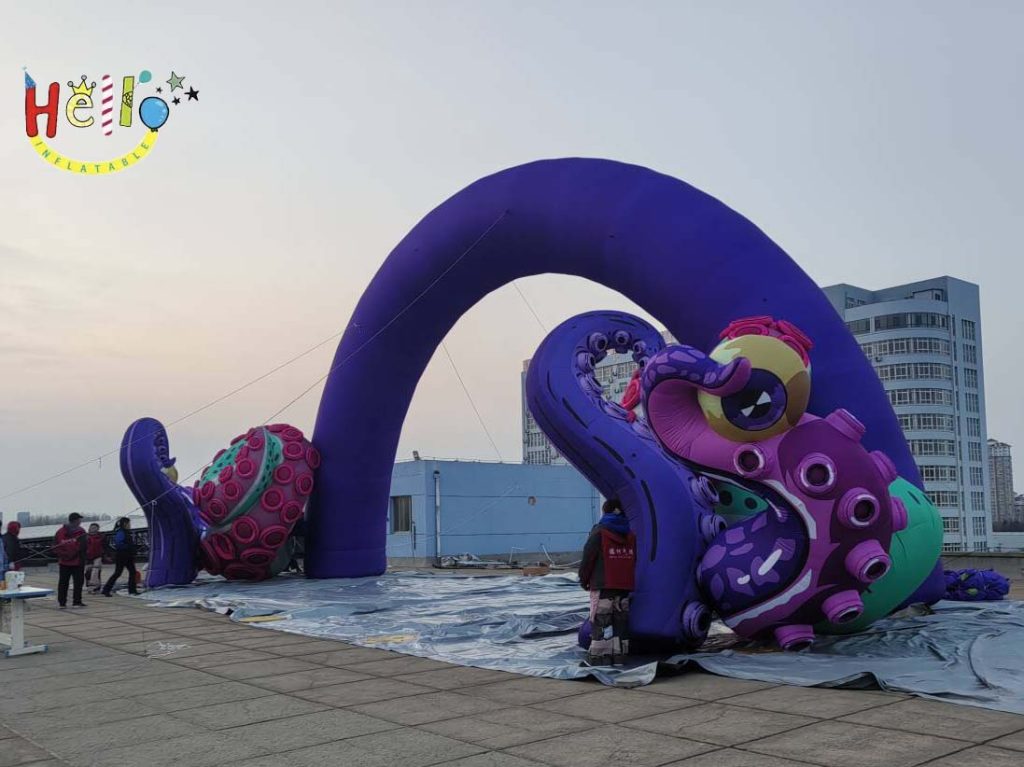 16-Meter Wide and 5-Meter High Tentacle Arch Premium Advertising Inflatable Structure插图1
