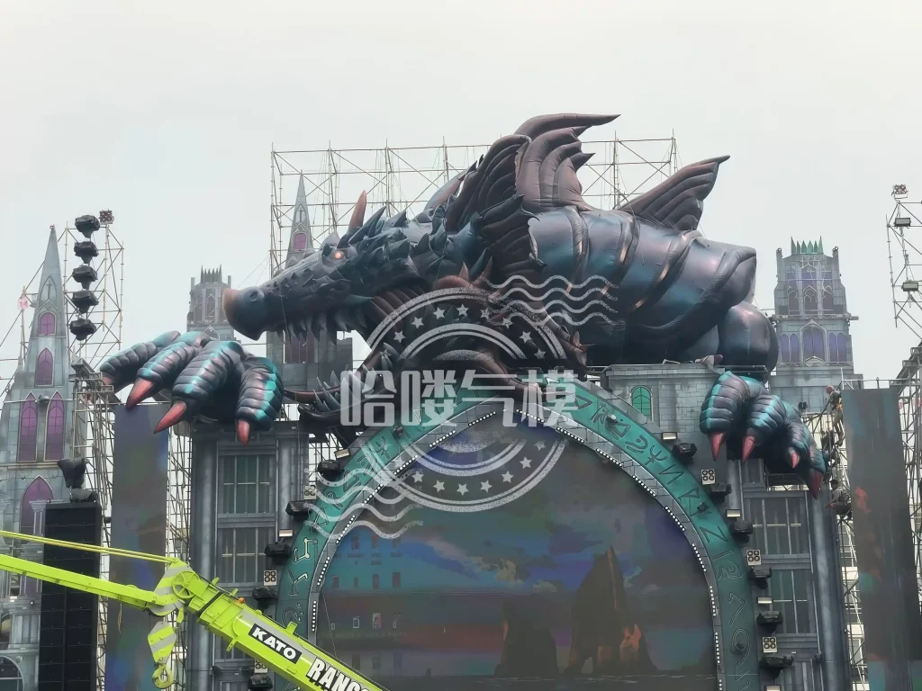 Inflatable dragons
