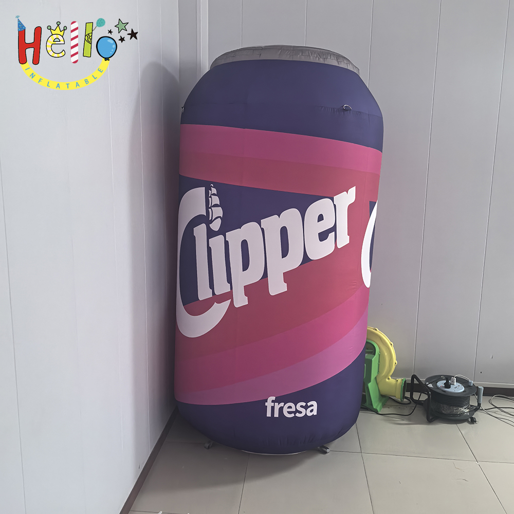 High 2-meter Inflatable Cartoon Beverage Advertising Inflatables Design