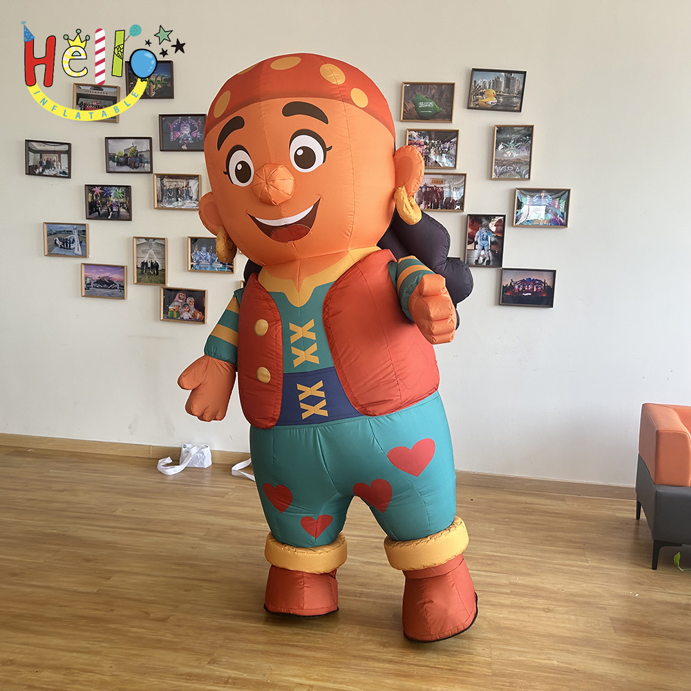Cartoon Pirate Captain Inflatable Advertising Model Fun and Eye-Catching for Promotions