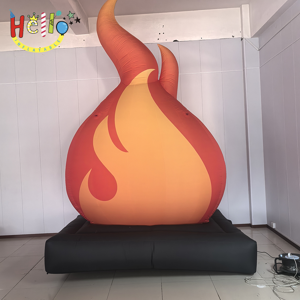 Giant 4-Meter High Inflatable Flame Shape Impressive Inflatable Balloon Display