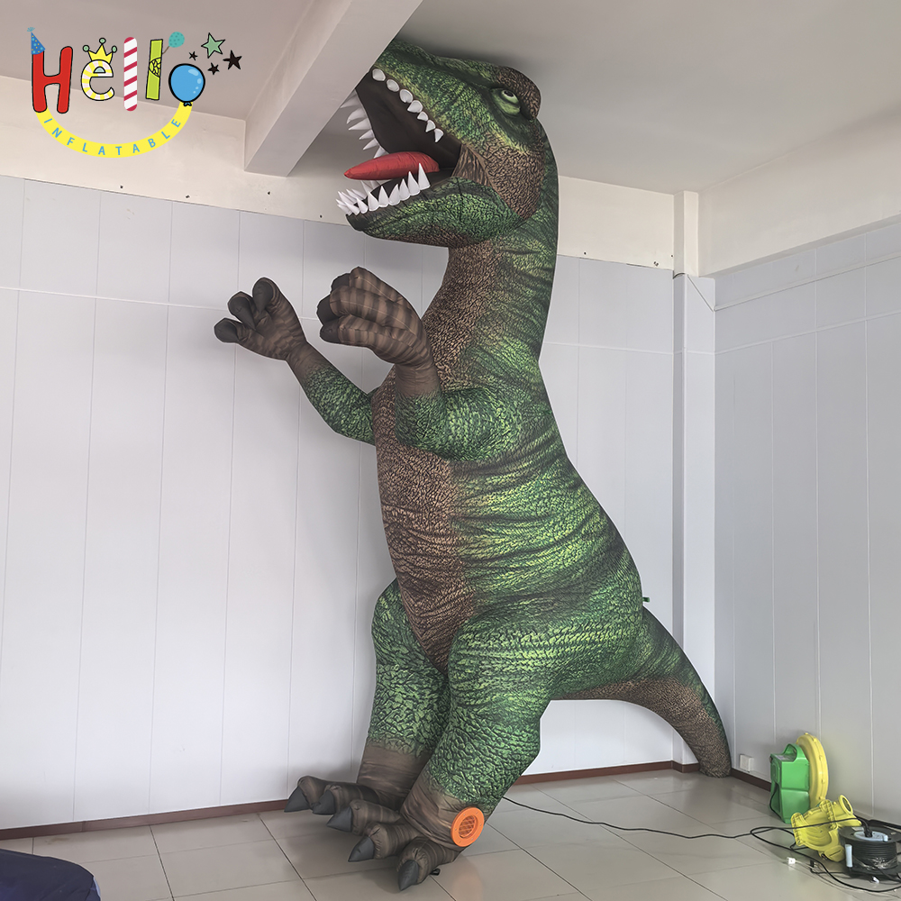 Four Meter High Inflatable Cartoon T-Rex Tyrannosaurus Rex Design for Advertising Inflatables