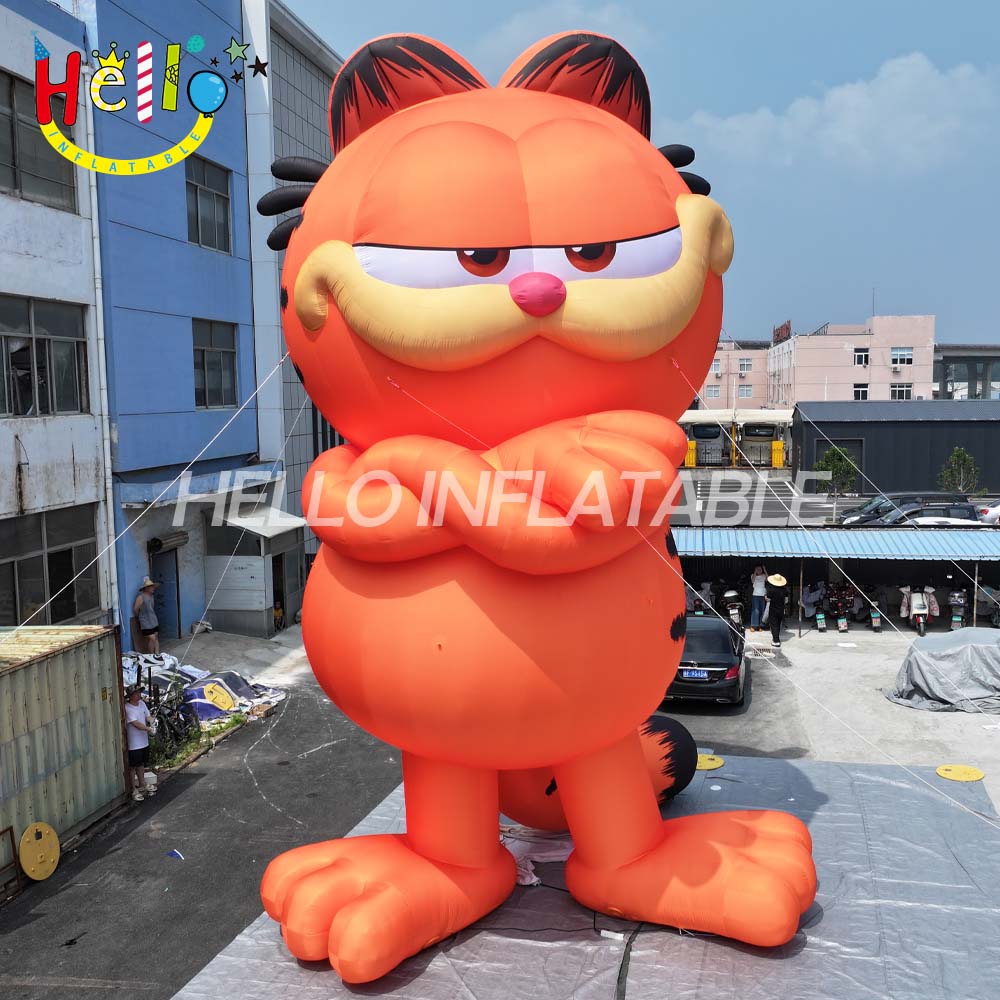 Giant Cartoon Cat Inflatable Advertising for Outdoor Activity Promotion