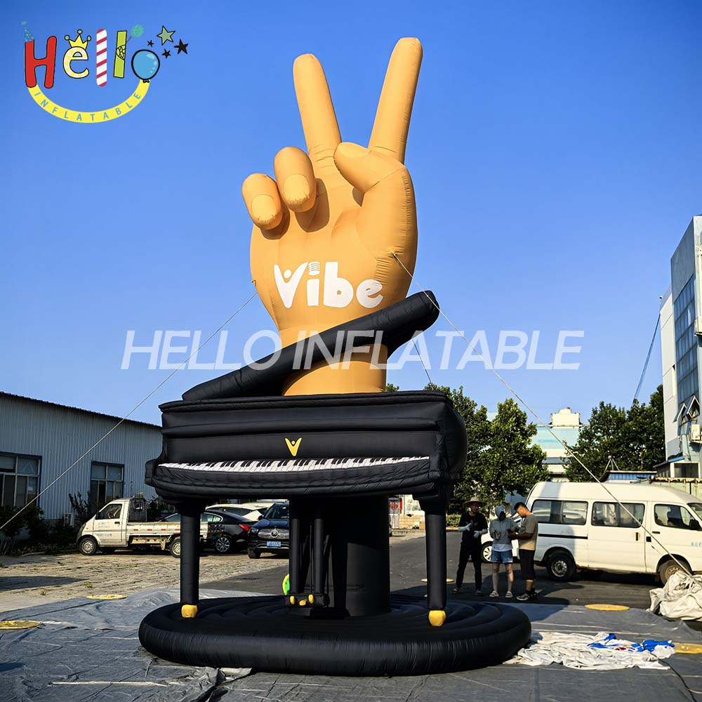 Custom Giant Cartoon Pianist Inflatable for Music Festival Concert Decorations Advertising Inflatables
