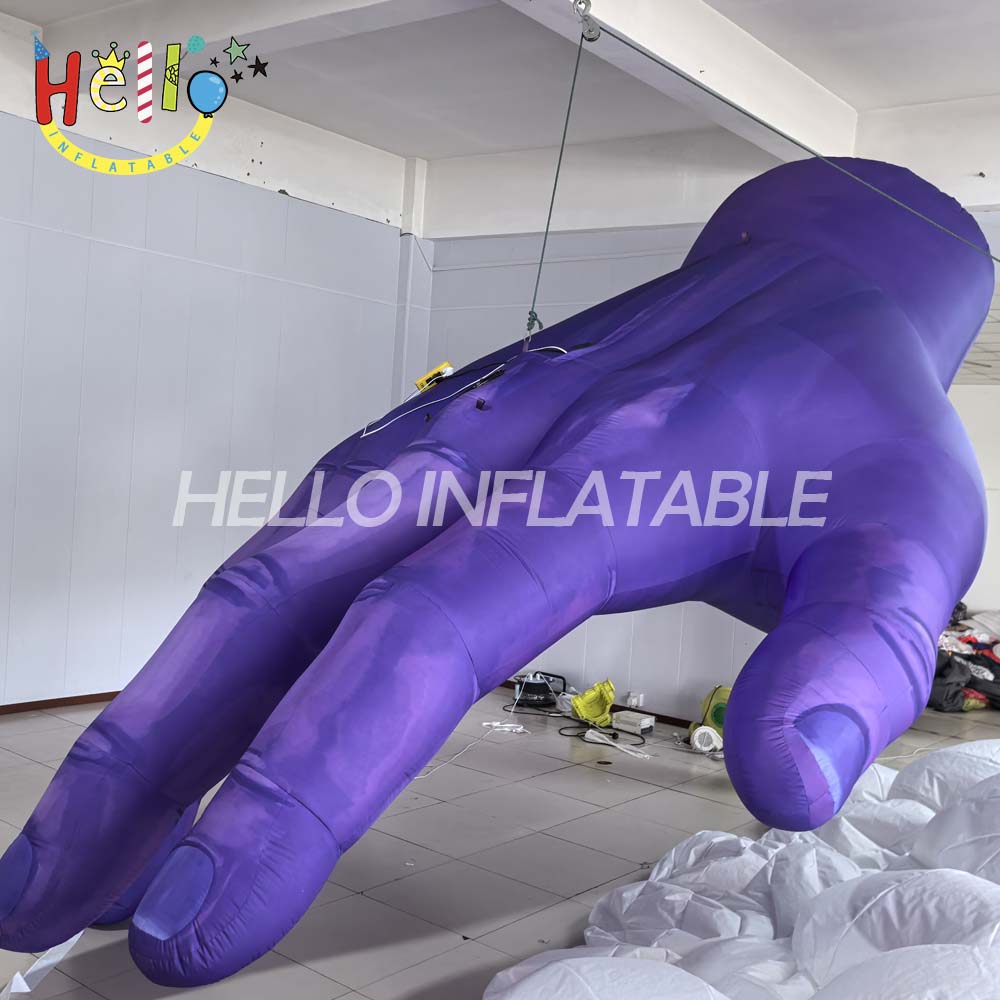 Blue Hand Inflatable LED Advertising Inflatables 3