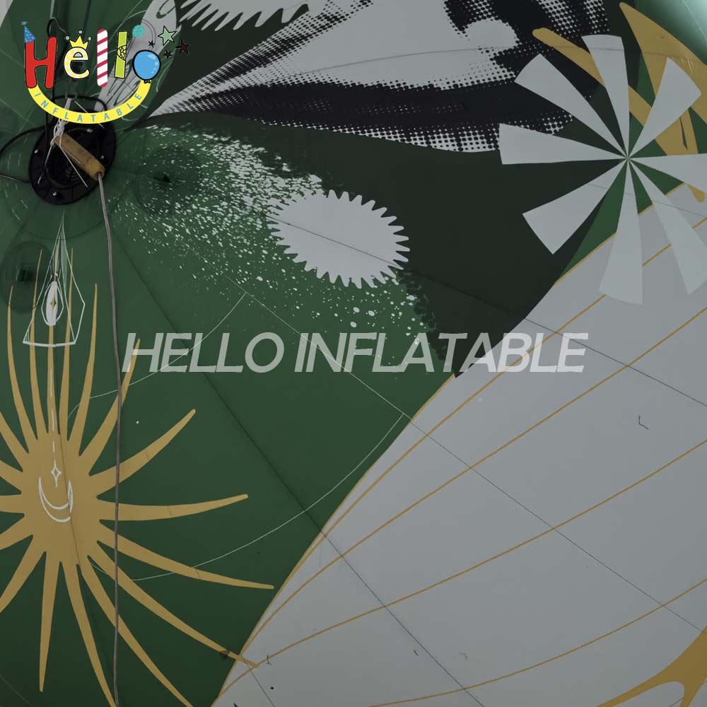 Inflatable Hot Air Balloon 5-Meter PVC and Nylon Party and Event Supplies with LED Lamp Blower Model Advertising Inflatable
