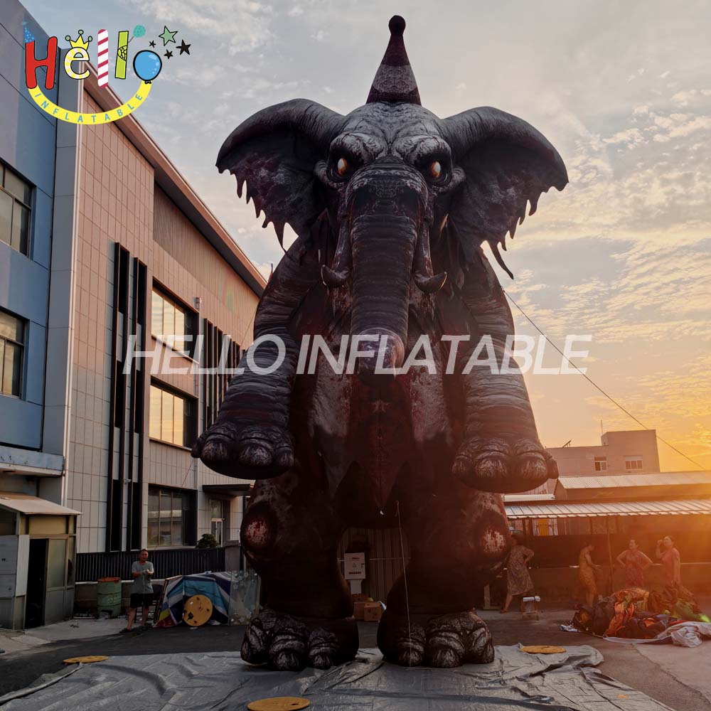 Halloween Horror Atmosphere Inflatable Cartoon Animals Standing Elephants Decorations