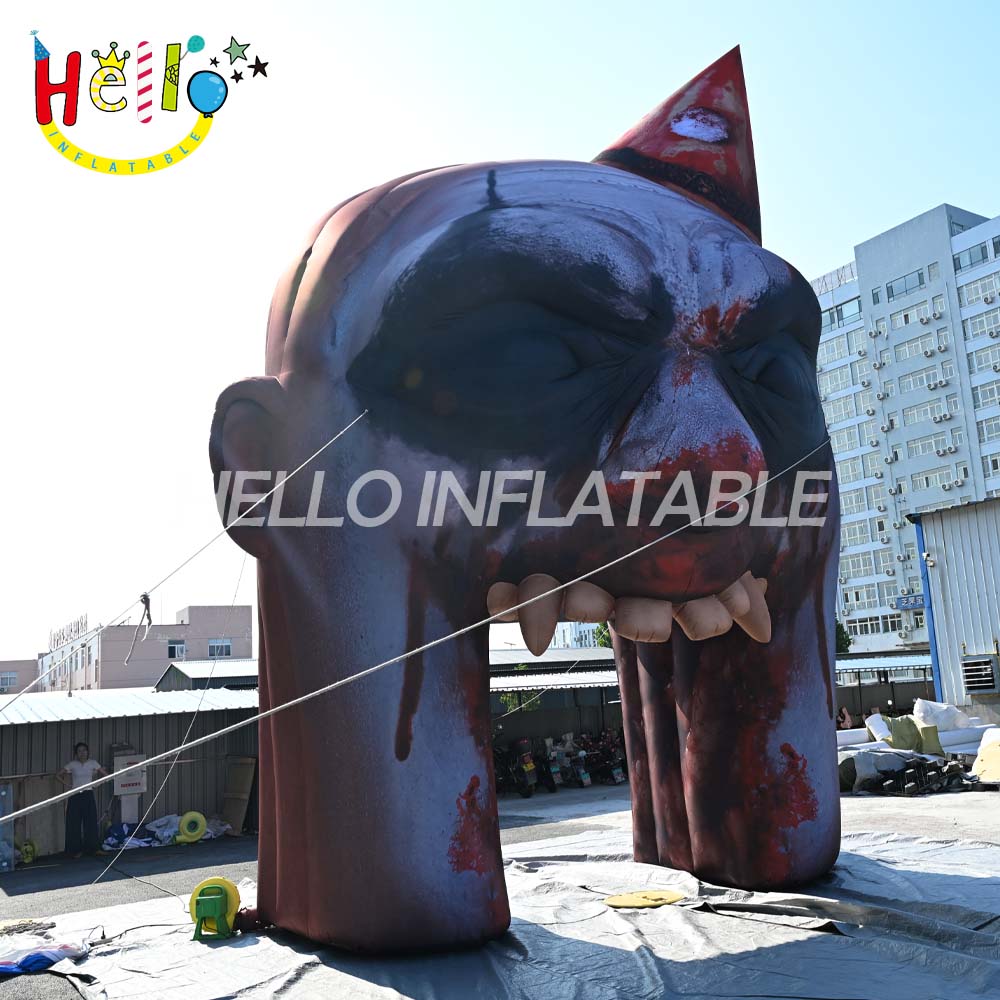 Terrifying Skull Design Halloween Inflatable Balloon Arches New Advertising Inflatables