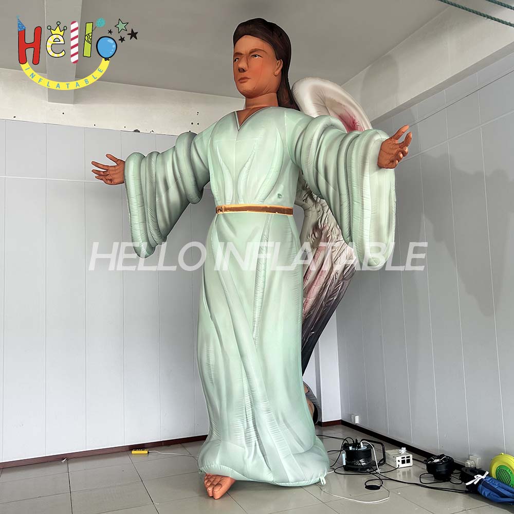 Cartoon Shaped Inflatable 4m Historical Figure Balloon Party Decorations with Wings for Event Parties