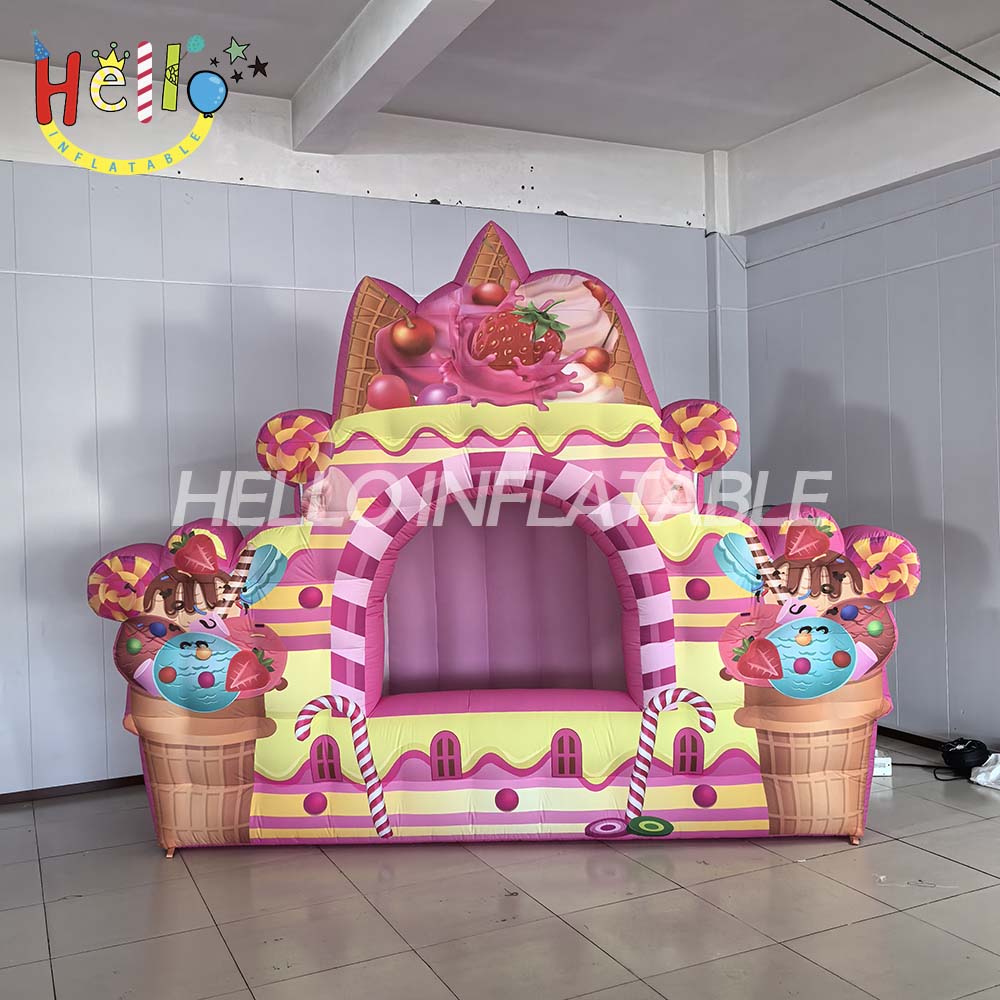 Customized Cartoon Tent for Ice Cream Shop Advertising Inflatable Inflatable Tent