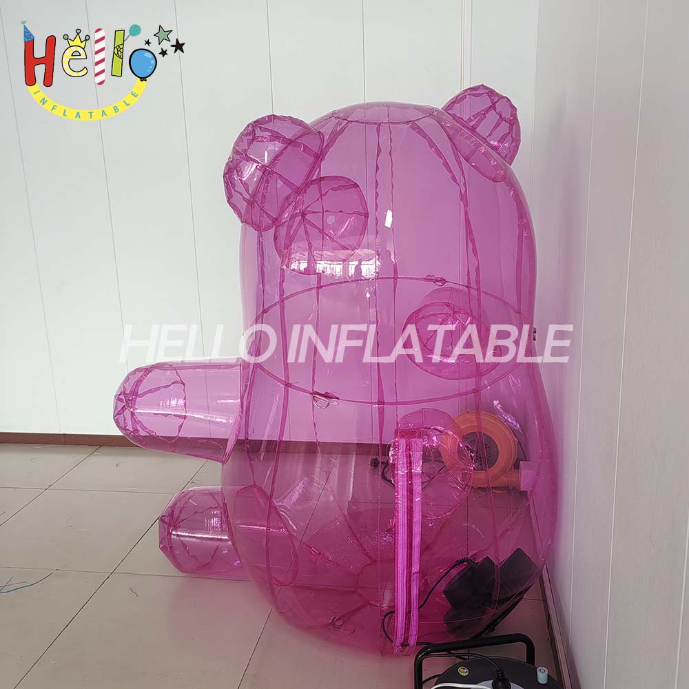Customized Transparent Cartoon Teddy Bear Inflatable Advertising Inflatables