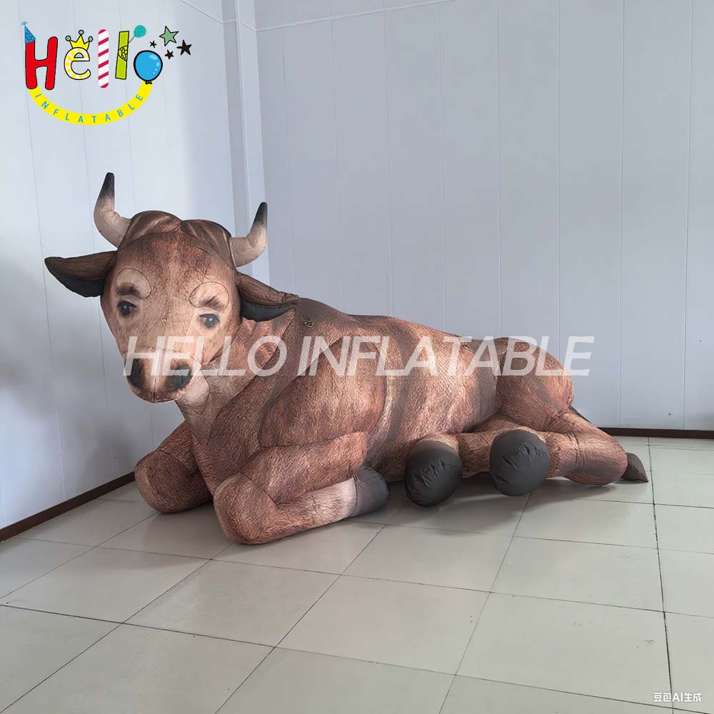 Customized Advertising Inflatable Cow Animal for Stage Decoration