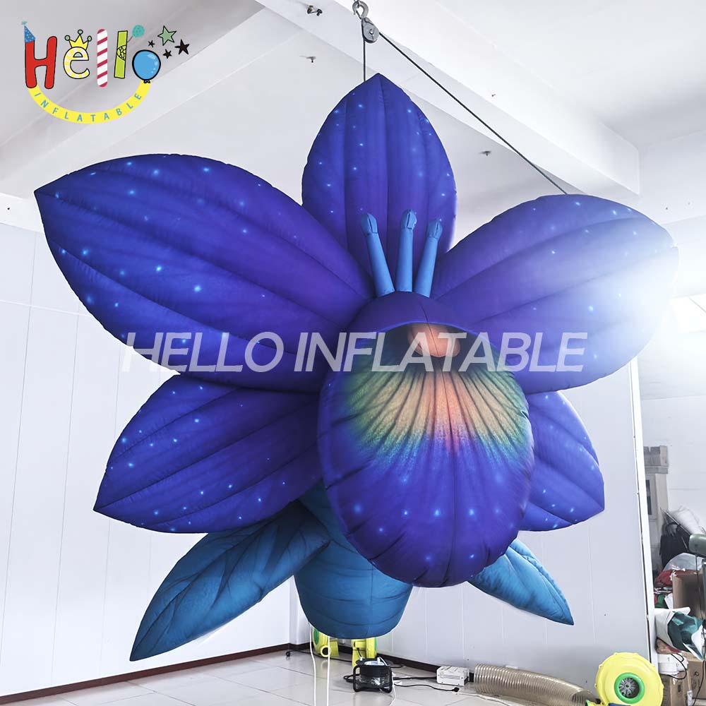 Hot Selling Custom Adhesive Inflatables Halloween Flowers for Atmosphere Decoration