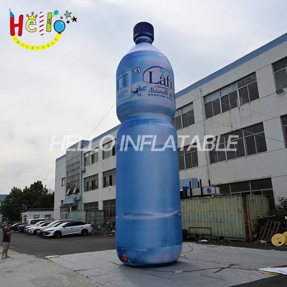 Customized Cartoon Styled LED Lighting Inflatable Wine Bottle for Advertising Inflatiles