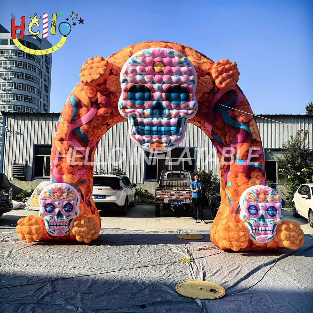 Customizable Halloween Axe-Wielding Monster Advertising Inflatable Latest Fluorescent Technology Material Exclusive Design