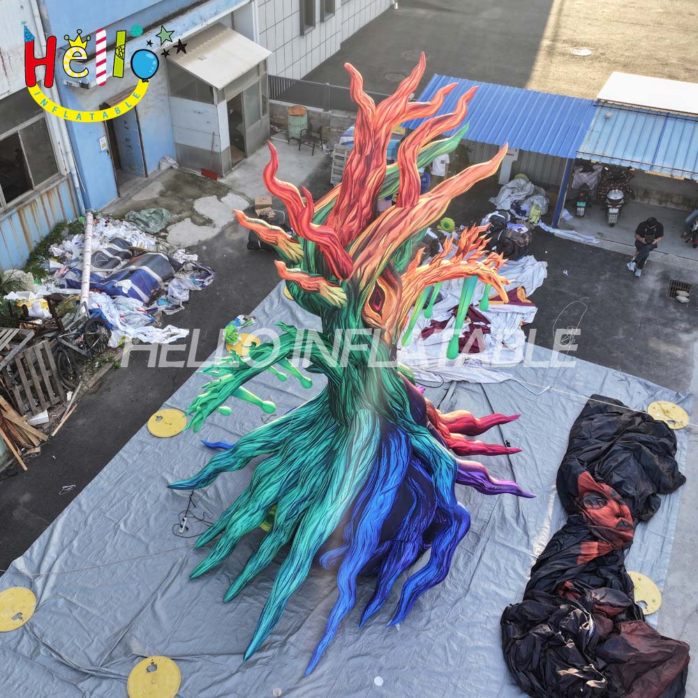 Custom New Cartoon Colorful Inflatable Advertising Tree Eye-catching and Eye-catching Product