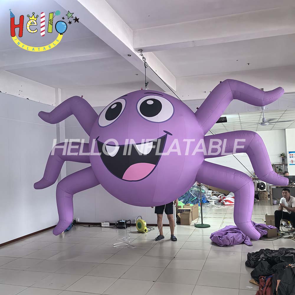 Customized Cartoon Inflatable Hanging Ball with Tentacles for Advertising Inflatables