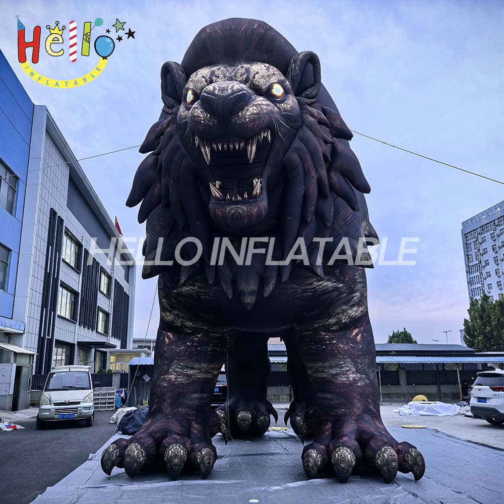 Best-Selling Halloween Advertising Inflatables New Halloween Inflatable Cartoon Animal Horror Lion