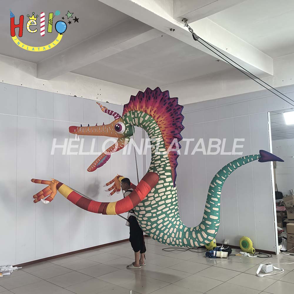 Custom Designed Inflatable Cartoon Dragon Puppet Fun and Versatile Inflatable Costume