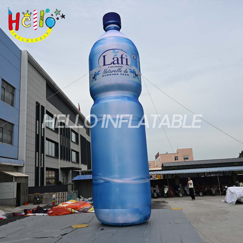 Customized Cartoon Styled LED Lighting Inflatable Wine Bottle for Advertising Inflatiles