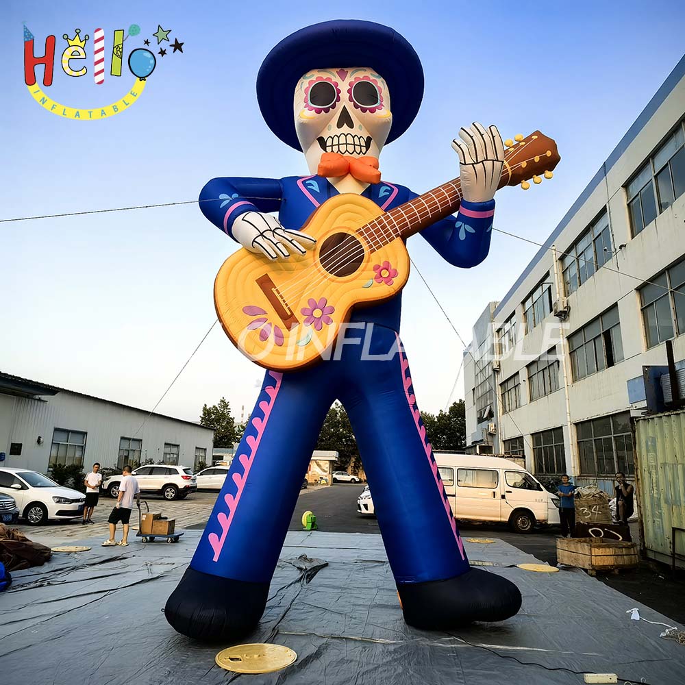 Hot Selling Inflatable Cartoon Skeleton Men for Halloween Activities Waterproof USB Powered Durable
