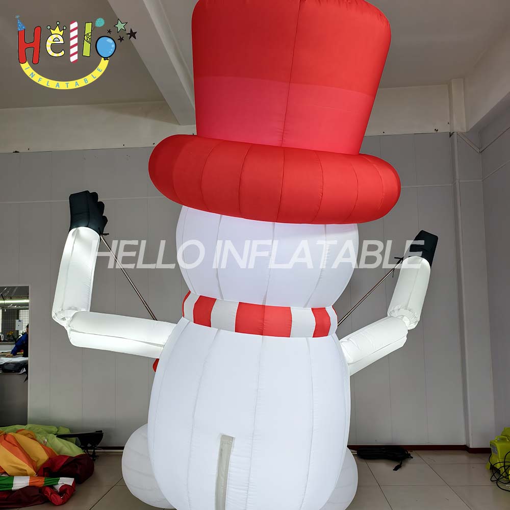Customized Inflatable Cartoon Hand Lift Snowman Can Choose Different Colors (4)
