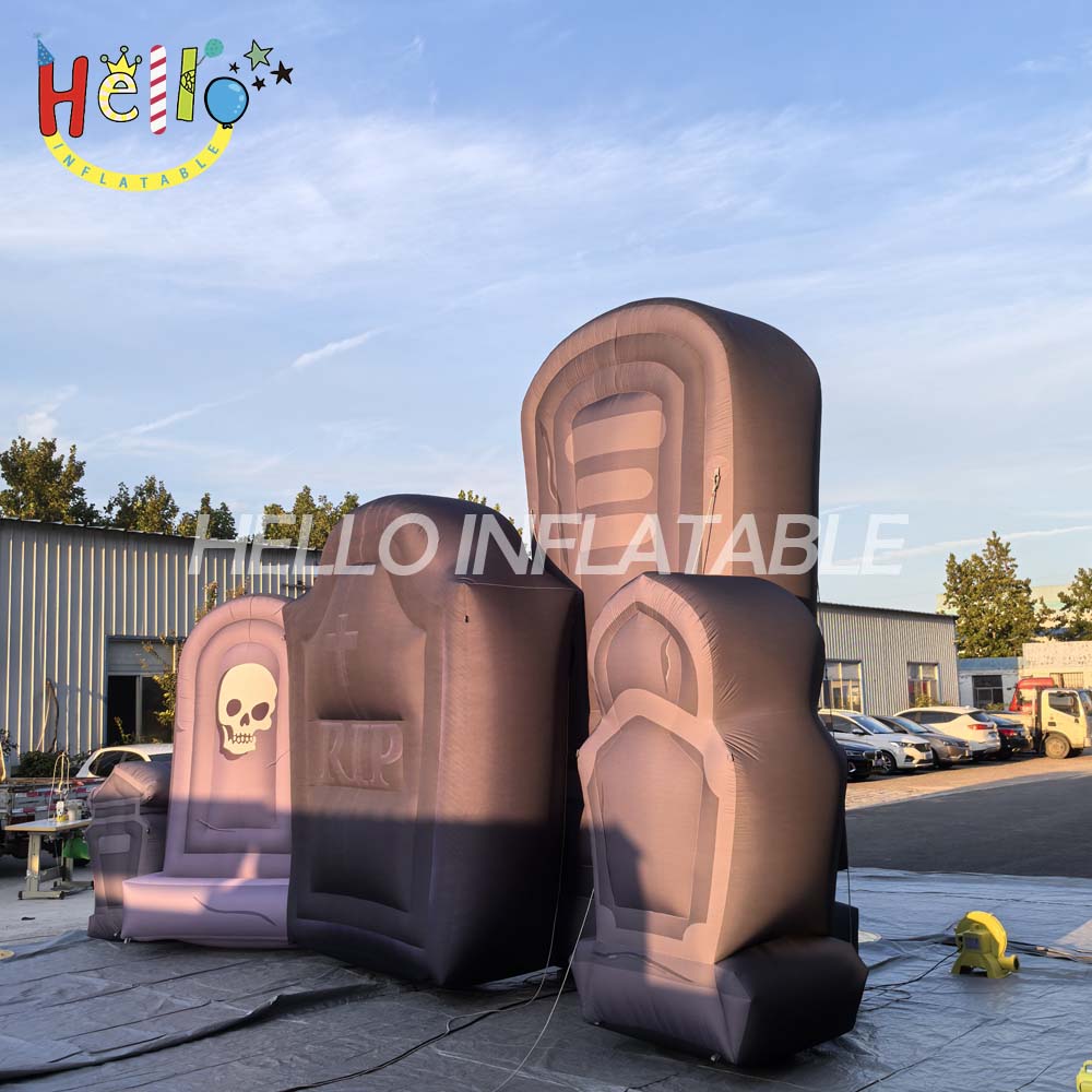 Halloween Tombstone Inflatable Balloon Decoration New Design Waterproof USB Powered Durable插图 Halloween Tombstone Inflatable Balloon Decoration New Design Waterproof USB Powered Durable插图