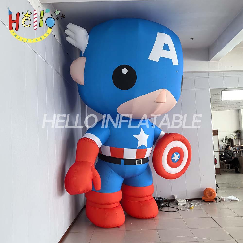 Customized Outdoor Inflatable Cartoon Hero for Stage Performances
