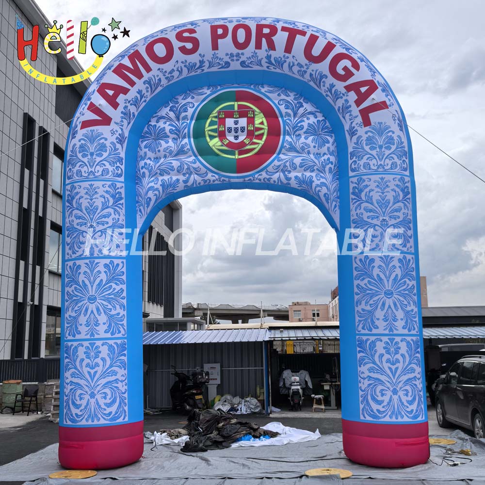 Customized PVC Waterproof Durable Inflatable Archway Screen Large-Scale Sporting Events USB Powered Advertising Inflatable