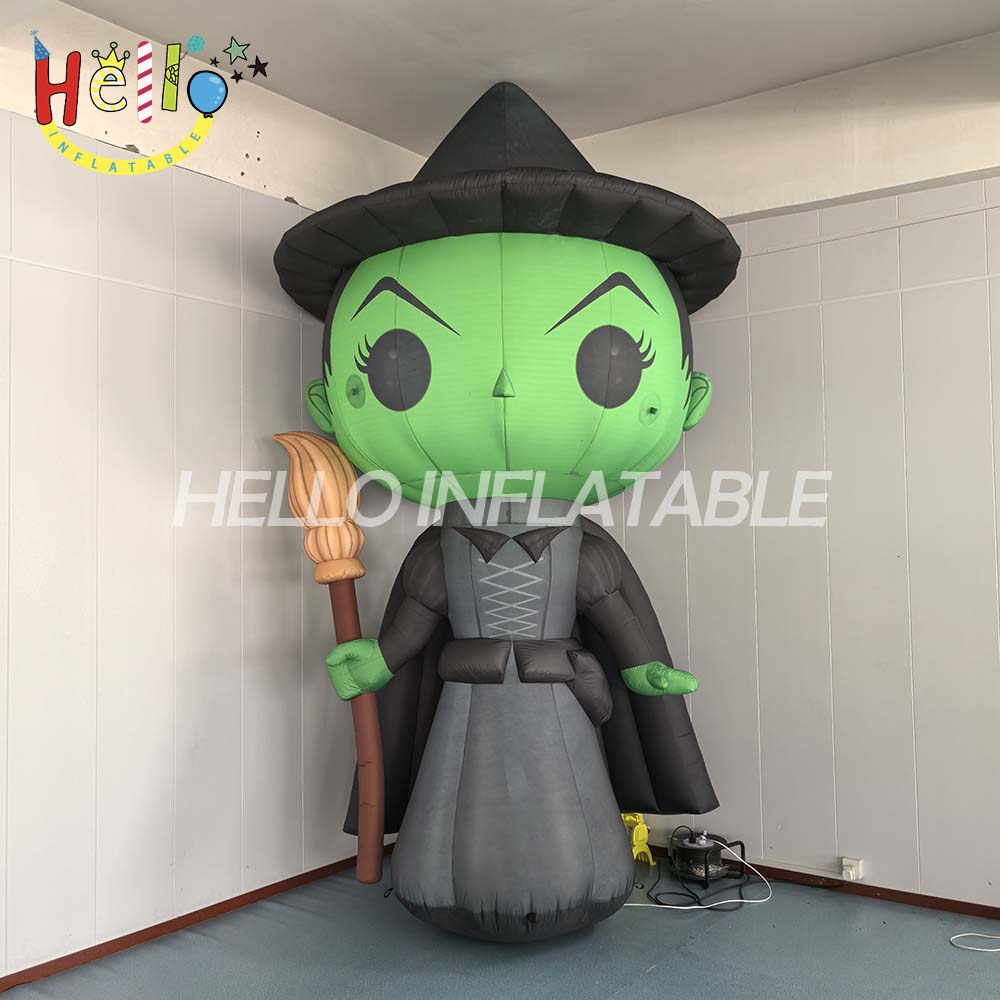 Outdoor Inflatable Cartoon Broom Wizard Character Mascot Used for Stage Performances插图1 Outdoor Inflatable Cartoon Broom Wizard Character Mascot Used for Stage Performances插图1